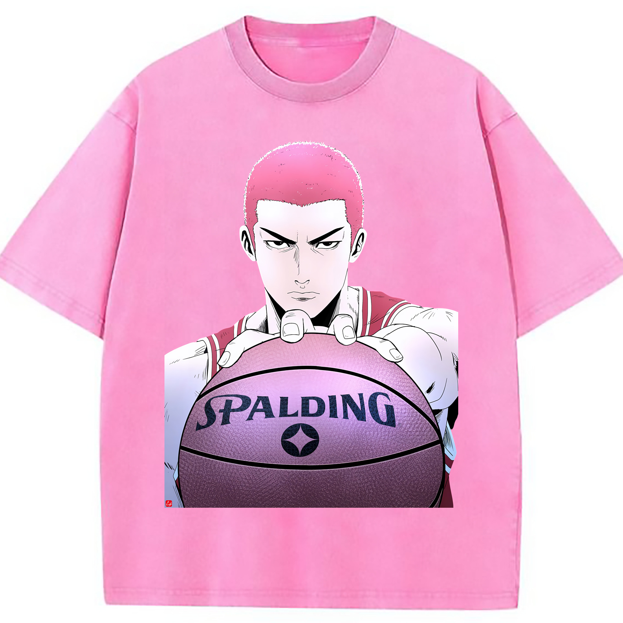 （画像用） SLAM DUNK／スラムダンク 綿100% ヴィンテージ風 半袖Tシャツ（フロントプリント）